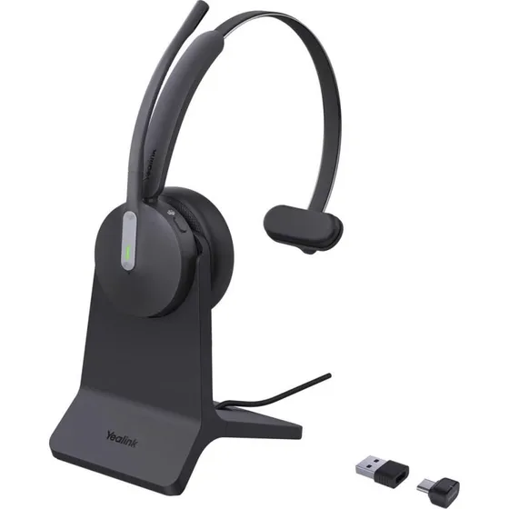 Yealink BH70 Mono Trådløst Headset Sort til Teams