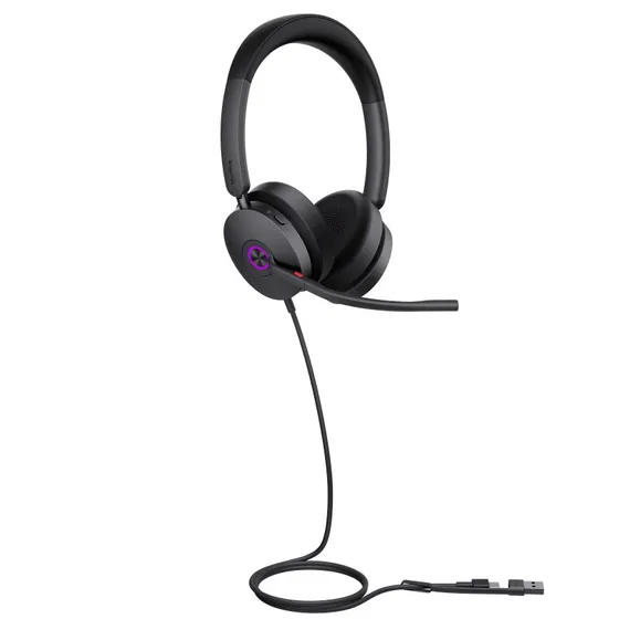 Yealink UH48 Dual UC USB-C/A Hovedtelefon Sort