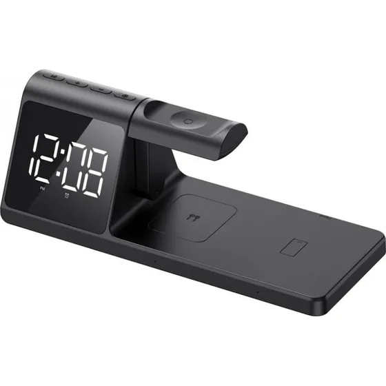 Havit W3042 3-i-1 Trådløs Opladerstation, Sort, 15 W