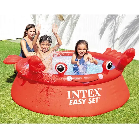 INTEX Easy Set Happy Crab 183x51 cm rød
