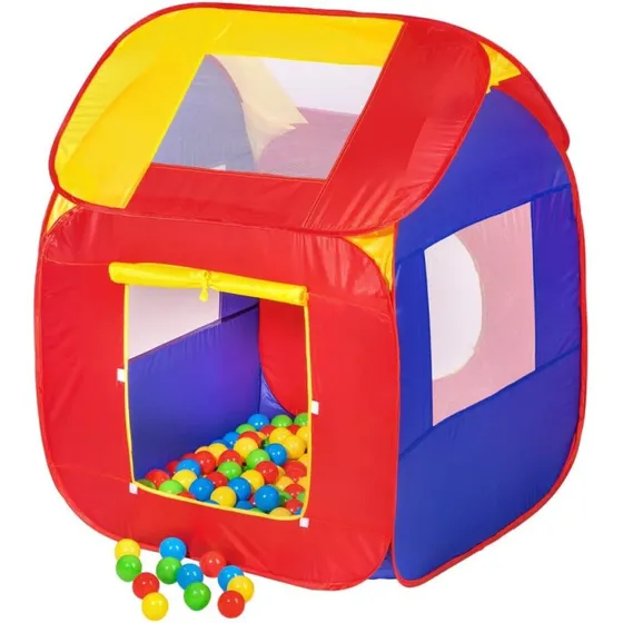 Legetelt med 200 bolde (flere farver) - 86x84x102 cm