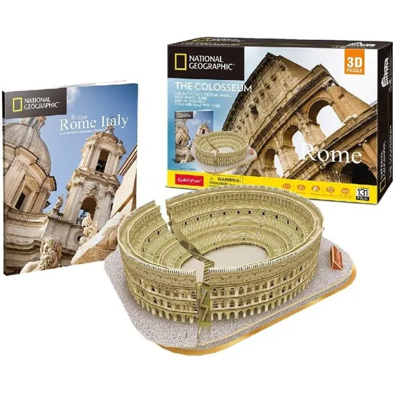Cubic Fun National Geographic 3D-Puslespil Colosseum Rom 131 brikker