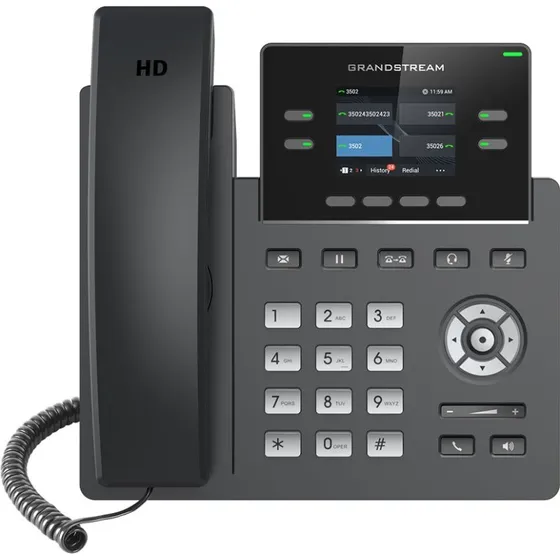 Grandstream GRP2612 VoIP-telefon med 4 linier og opkalds-ID