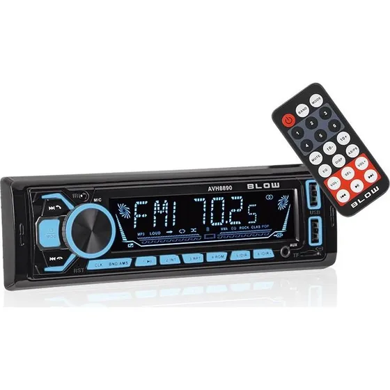 Blow AVH-8890 Bilradio med Bluetooth, USB og LCD-skærm – Sort