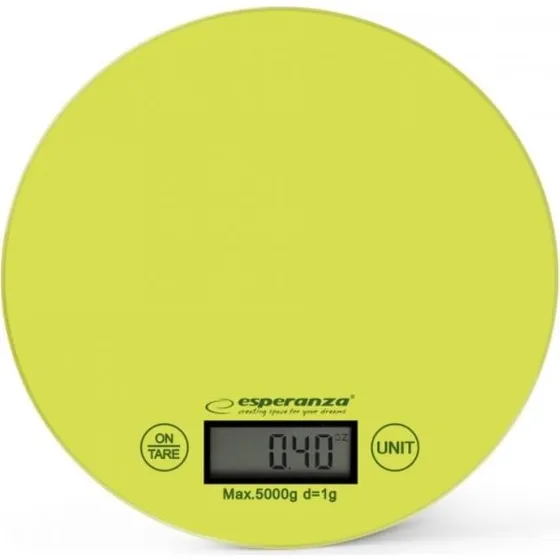 Esperanza EKS003G Køkkenvægt, Mango Grøn, 5kg