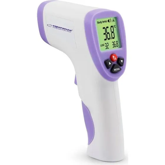 Esperanza ECT002 Kontaktfrit Pandetermometer, Lilla/Hvid