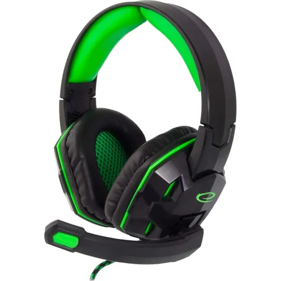 Esperanza Venom Gaming Headset, Grøn
