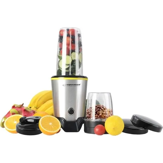 Esperanza EKM028 1000 W Bordblender Sort/Rustfrit Stål 1 L