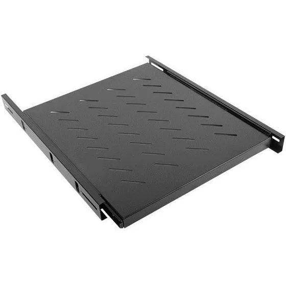 Lanberg AK-1007-B justerbar 19" rackhylde 1U, sort, 60 kg