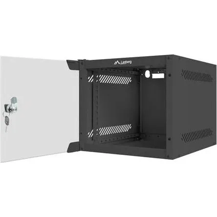 Lanberg WF10-2304-10B 4U Vægmonteret Rackskab, 10" Sort