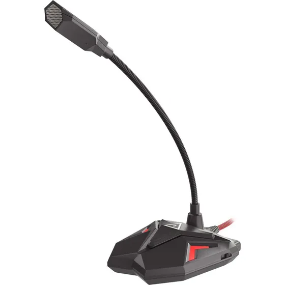 Natec Genesis Radium 100 USB Mikrofon, Sort/Rød