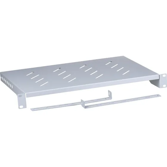 Lanberg AK-1004-S 1U Rackhylde Grå, 25 kg