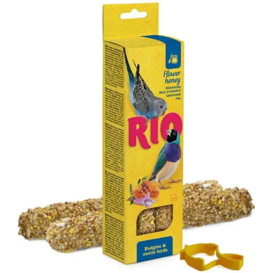 RIO Sticks tropisk frugt til undulater & eksotiske fugle 2x40 g