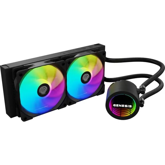 GENESIS Hydria 240 ARGB 240 mm AIO vandkøler, sort