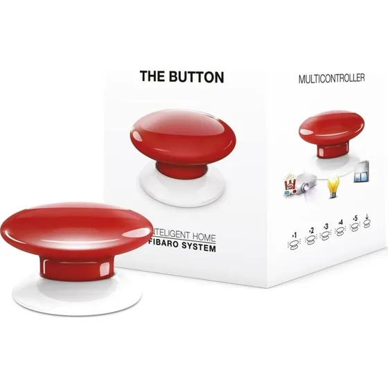 Fibaro The Button Z-Wave, rød (FGPB-101-3)