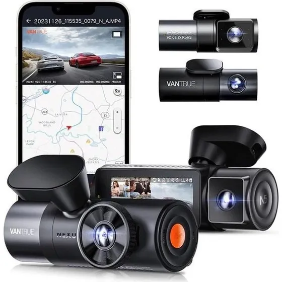 Vantrue Nexus N5 4K Dashcam med GPS og WiFi