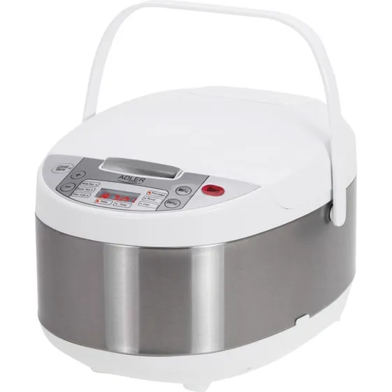 Adler AD 6420 Multicooker 3,25 L, sølv/hvid
