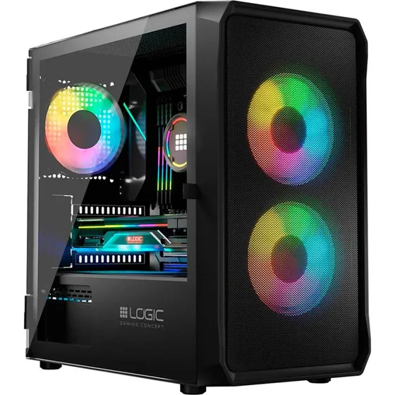 Logic Concept PORTOS ARGB Mini PC Kabinet (ATX/Micro-ATX/Mini-ATX)