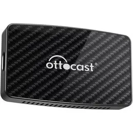 Ottocast CA400-S 4-i-1 Trådløs CarPlay/Android Auto Adapter, sort