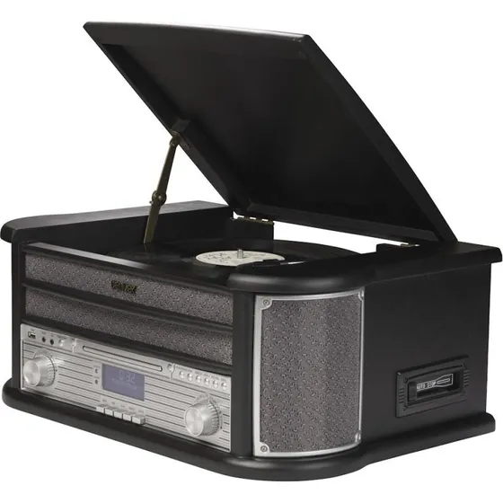 Denver MRD-51 Retro Pladespiller med Radio, CD og USB, Sort