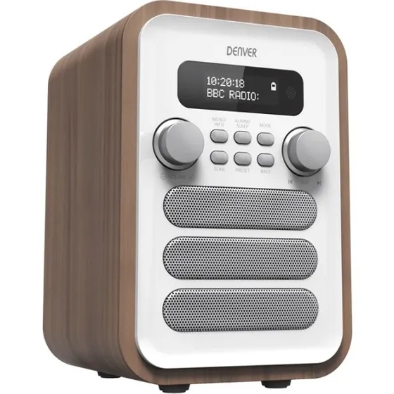 Denver DAB-48 Træ/Vi FM/DAB+ Radio Bluetooth