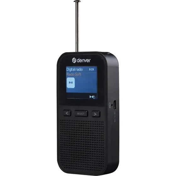 Denver DAH-126 DAB+/FM bærbar radio med farveskærm
