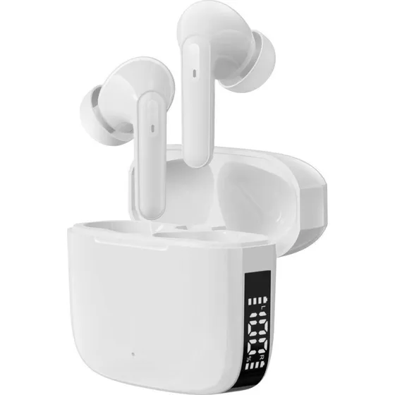 Denver TWE-61W Trådløse Høretelefoner, Hvid