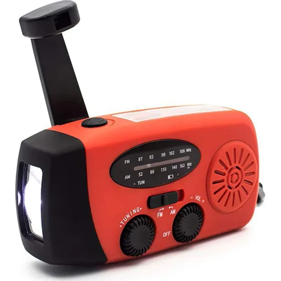Denver SCR-2005 Solcellekrankradio med USB-C og 2000 mAh batteri