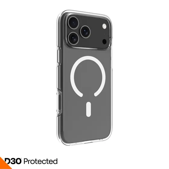 dbramante1928 Iceland Ultra D3O MagSafe Cover til iPhone 17 Pro Max, transparent
