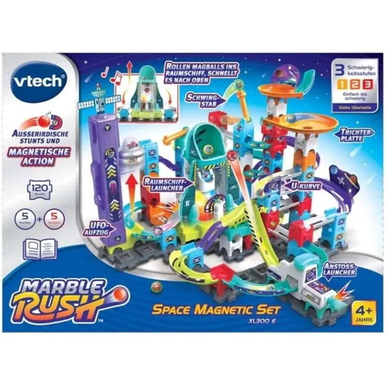 Marble Rush Space Magnetic kuglebane, 120 dele
