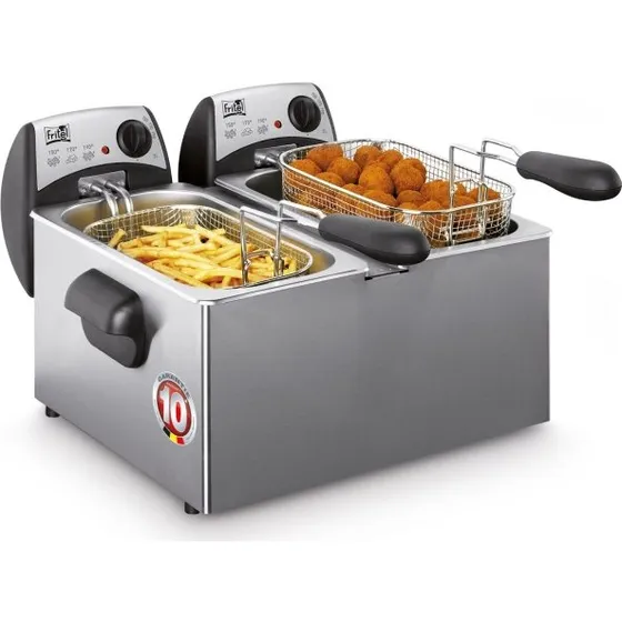 Fritel FR1355 Duo 6 liter Fritureapparat Grå