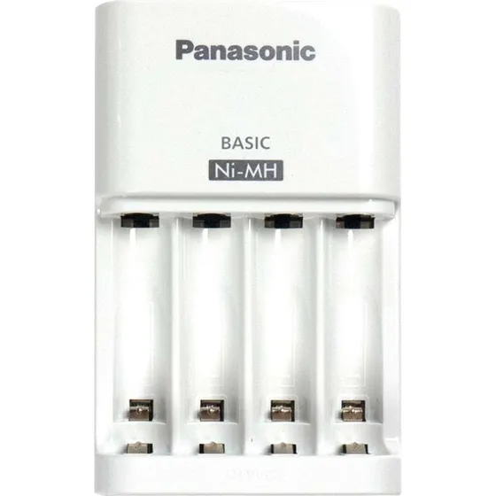 Panasonic BQ-CC51E Batterioplader, 4 Pladser, AA/AAA, Hvid