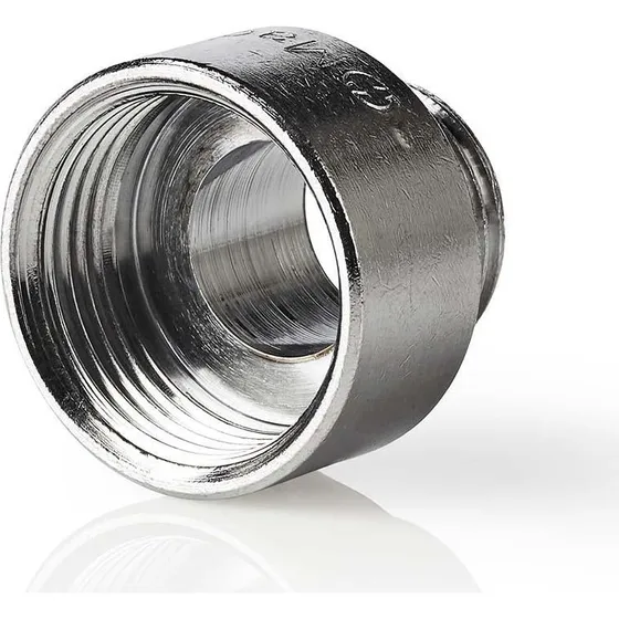 Nedis WAHA3412 Slangeadapter 3/4''-1/2'' Metal Sølv