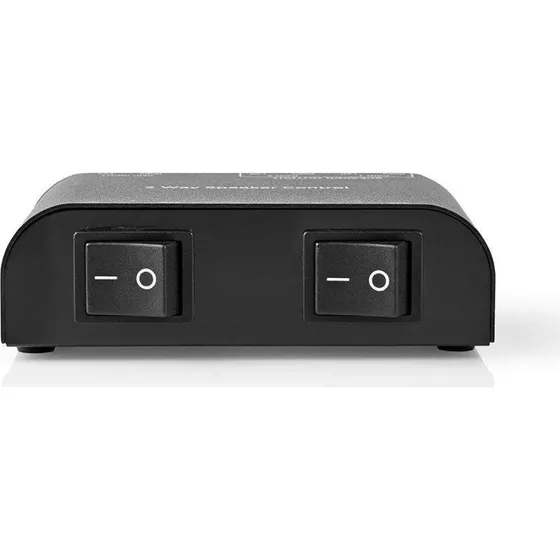 Nedis ASWI2602BK Højttalerkontrolboks, 2-port, 150 W, Sort