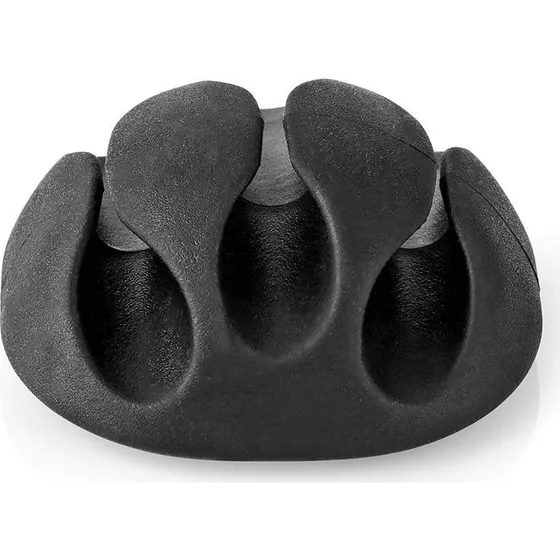 Nedis Kabelklips 3x5,3mm, 4 stk., Sort