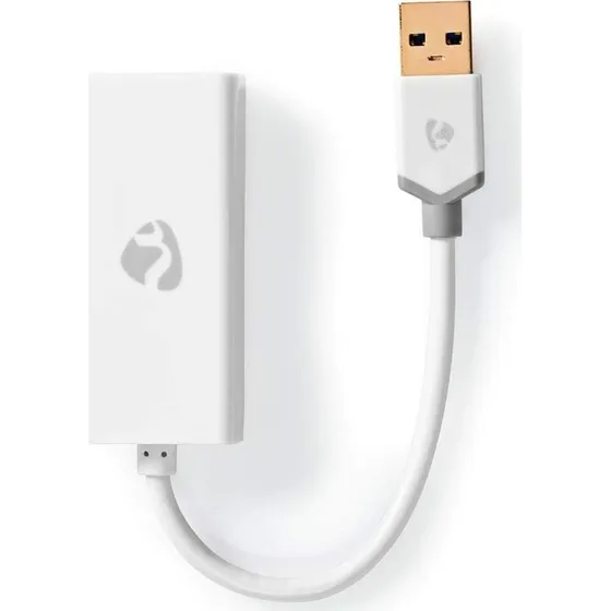 Nedis CCBW61950WT02 USB-A til RJ45 Kønskifter, Hvid, 0,20 m