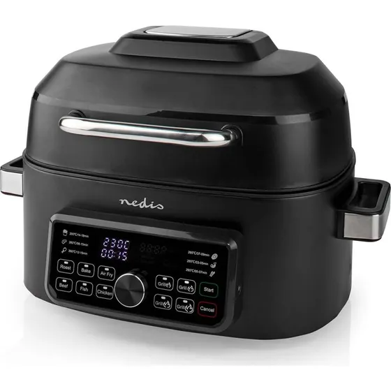 Nedis KAAFG600BK 6L Digital Airfryer med Grill