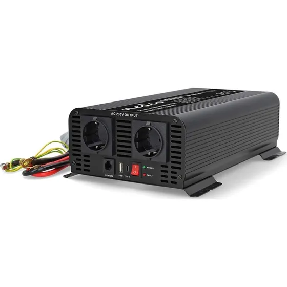 Nedis Power Inverter 24V 1000W Ren Sinusbølge