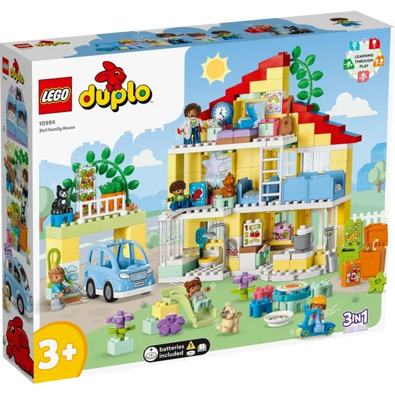 LEGO DUPLO 10994 3-i-1 Familiehus – 218 dele (3+ år)