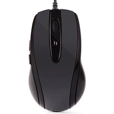 A4Tech N-708X Optisk Mus, 1.600 DPI, USB, Grå, Højrehånd