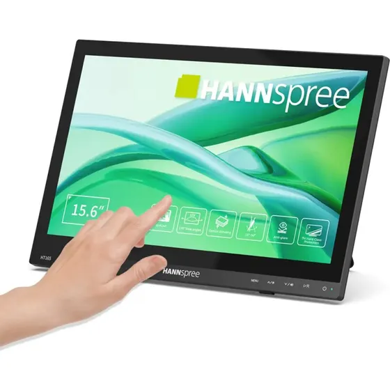 Hannspree HT165HPB 15.6" Skærm, 1920x1080, 60Hz, Sort