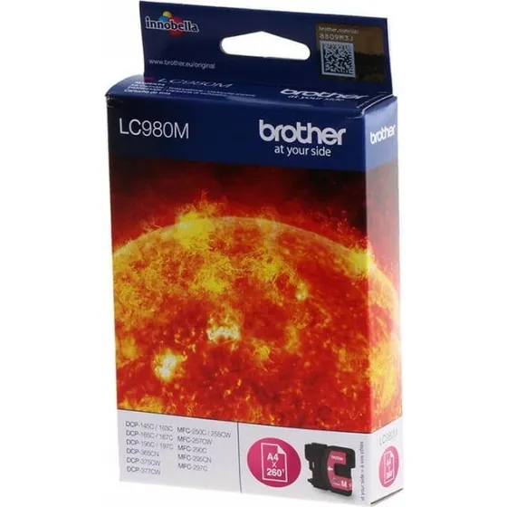 Brother LC980M Magenta Blækpatron, 1 stk