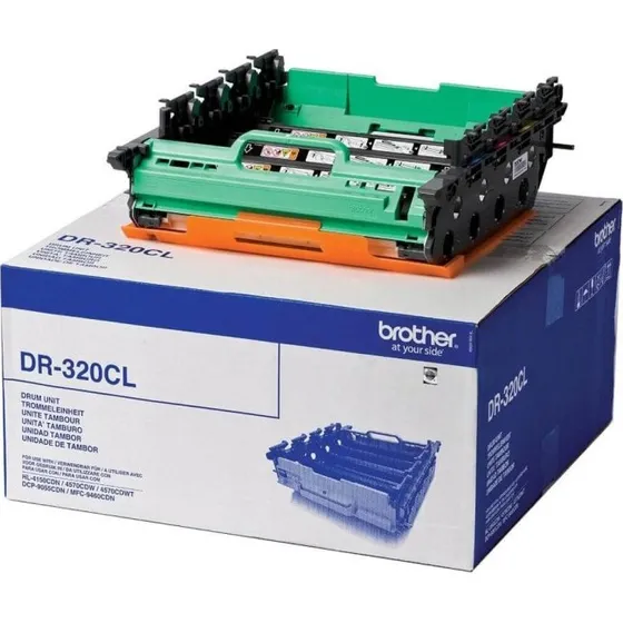 Brother DR320CL Tromlekit, Sort, Cyan, Magenta, Gul – 25.000 sider