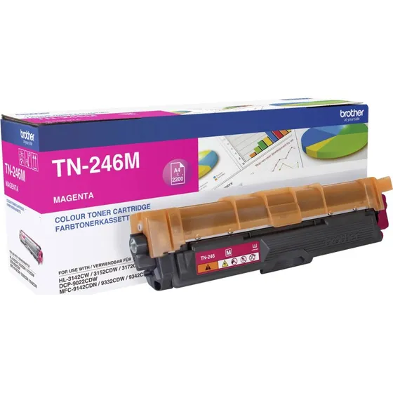 Brother TN-246M Magenta Toner (2200 sider)
