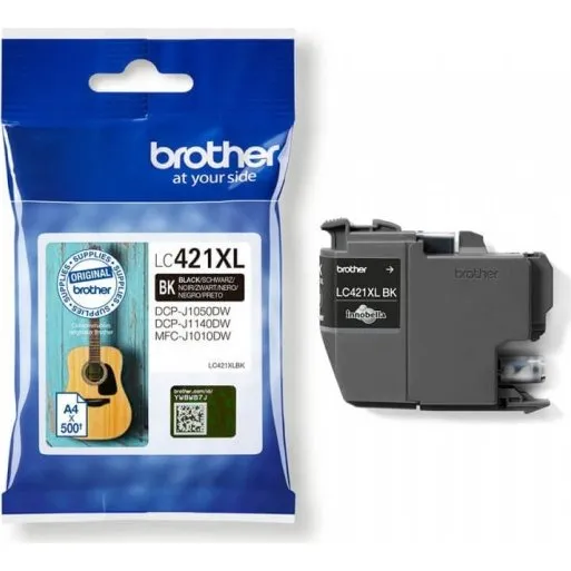 Brother LC421XLBK Sort Høj Kapacitet (500 sider)