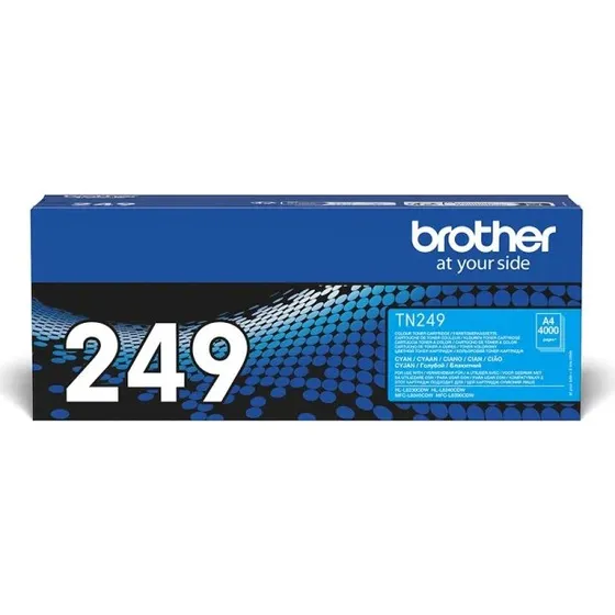 Brother TN249C Cyan Laserblækpatron, 4.000 sider