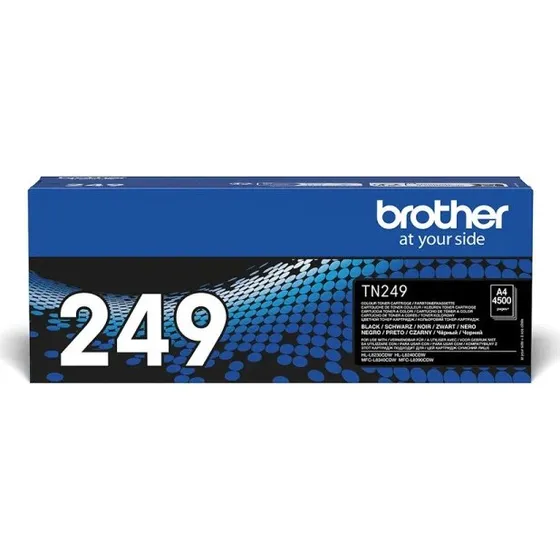 Brother TN249BK Sort Laserblækpatron, 4.500 sider
