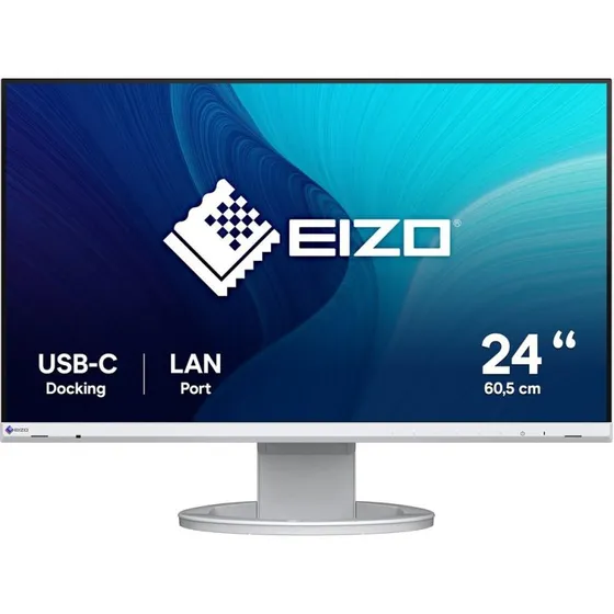 EIZO FlexScan EV2490-WT 24" Full HD USB-C dok, hvid