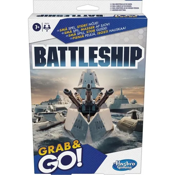 Hasbro Battleship Grab & Go – Sænke Slagskibe Spil, 7+