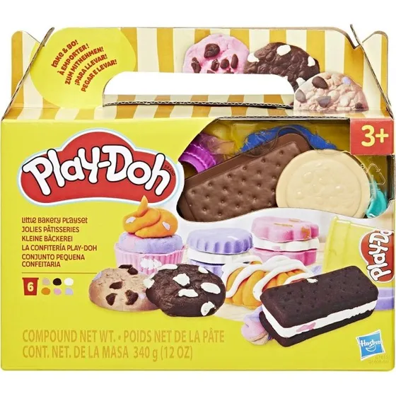 Play-Doh Little Bakery Playset – Kreativt bageri med 6 værktøjer og 6 farver